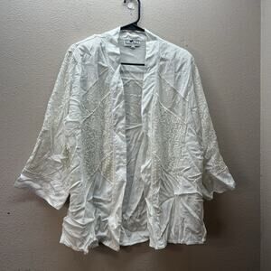 Vintage Tommy n Loulou‎ Blazer Floral Boho Patchwork Y2K Cottagecore Lace Kimono